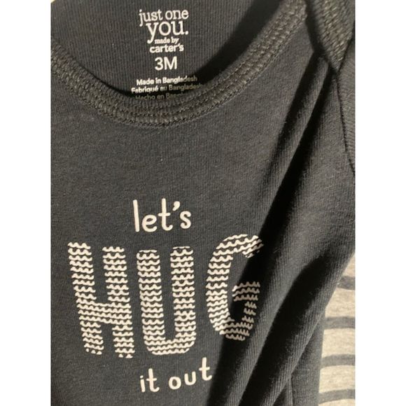 Carter Bundle 2 Long Sleeve onesie & Pants 3 Months - Picture 5 of 6